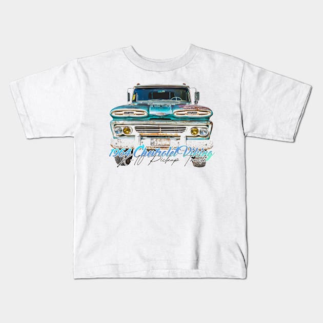 1964 Chevrolet Viking K-10 Pickup Truck Kids T-Shirt by Gestalt Imagery